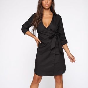 NEW WITH TAGS Black Shirt Holiday Dress.